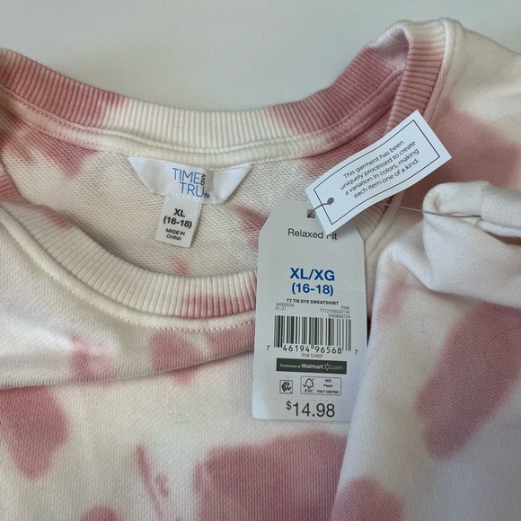 Time and Tru Tie dye Sweatshirt - Picture 5 of 7